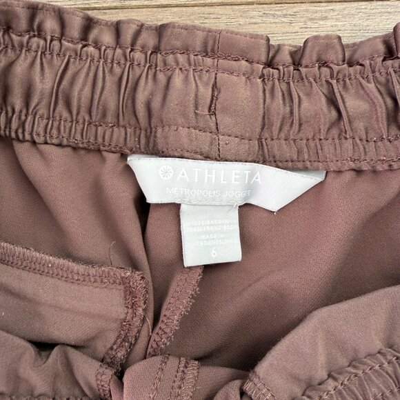 Athleta Metropolis Primatwill Jogger Lifestyle Travel Pant Mauve Medium - Picture 4 of 4